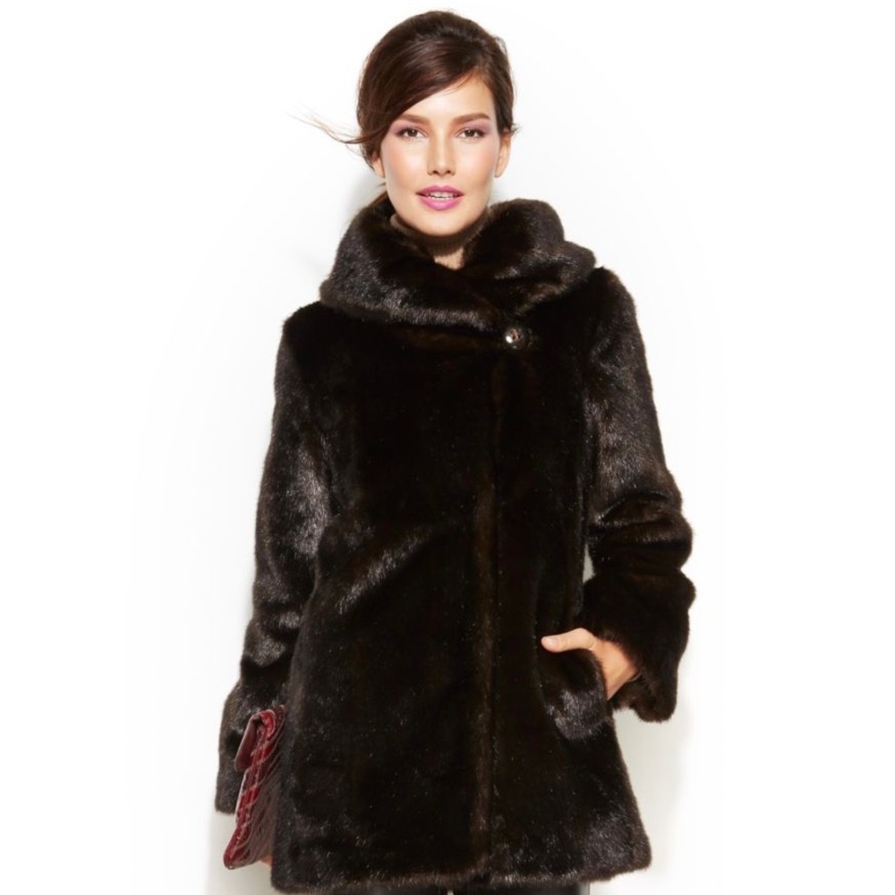 90s Jones New York Faux Fur Coat